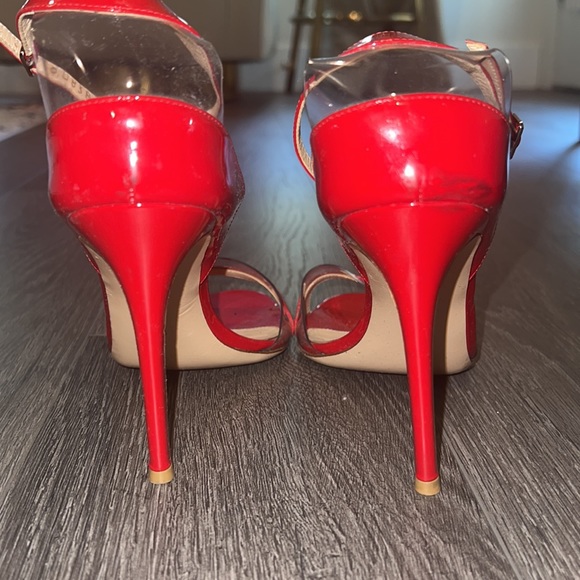 Gianvito Rossi Patent Leather Sandals Red - Picture 6 of 7
